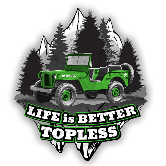 Better Topless Jeep® Decal