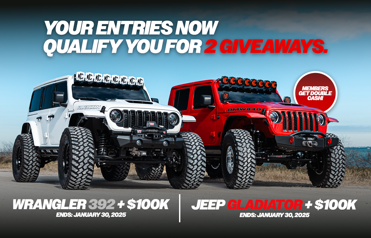 Win this Jeep + $50,000 – REDLINE Society