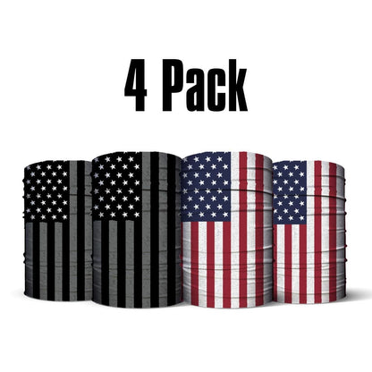 4 Pack of Flag Neck Gaiters
